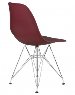 Стул обеденный DOBRIN DSR, ножки хром, цвет сливовый (R-13) в Игриме - igrim.ok-mebel.com | фото 4