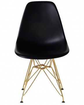 Стул обеденный DOBRIN DSR, ножки золотые, цвет чёрный (B-03) в Игриме - igrim.ok-mebel.com | фото 6