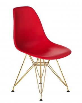 Стул обеденный DOBRIN DSR, ножки золотые, цвет красный (R-02) в Игриме - igrim.ok-mebel.com | фото 2