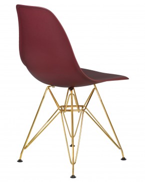 Стул обеденный DOBRIN DSR, ножки золотые, цвет сливовый (R-13) в Игриме - igrim.ok-mebel.com | фото 4