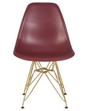 Стул обеденный DOBRIN DSR, ножки золотые, цвет сливовый (R-13) в Игриме - igrim.ok-mebel.com | фото 6
