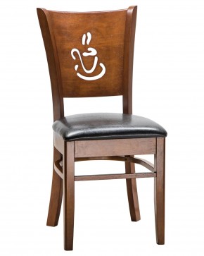 Стул обеденный DOBRIN JERRY, шоколад, чёрный в Игриме - igrim.ok-mebel.com | фото