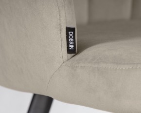 Стул обеденный DOBRIN NAOMI, ЭМАЛЬ ЧЕРНЫЙ МУАР велюр Catania Cocoa в Игриме - igrim.ok-mebel.com | фото 7