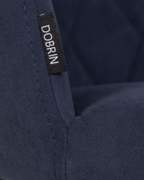 Стул обеденный DOBRIN ROBY, ЭМАЛЬ ЧЕРНЫЙ МУАР велюр Catania Dark Blue в Игриме - igrim.ok-mebel.com | фото 9