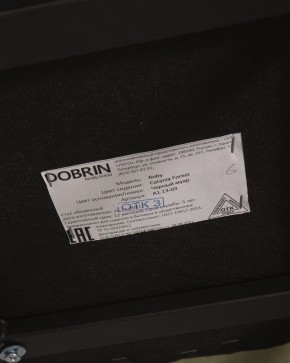 Стул обеденный DOBRIN ROBY, ЭМАЛЬ ЧЕРНЫЙ МУАР велюр Catania Forest в Игриме - igrim.ok-mebel.com | фото 12