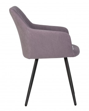 Стул обеденный DOBRIN ROBY, ЭМАЛЬ ЧЕРНЫЙ МУАР велюр Catania Lavender в Игриме - igrim.ok-mebel.com | фото 3