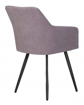 Стул обеденный DOBRIN ROBY, ЭМАЛЬ ЧЕРНЫЙ МУАР велюр Catania Lavender в Игриме - igrim.ok-mebel.com | фото 4