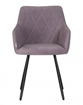 Стул обеденный DOBRIN ROBY, ЭМАЛЬ ЧЕРНЫЙ МУАР велюр Catania Lavender в Игриме - igrim.ok-mebel.com | фото 6
