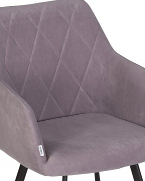Стул обеденный DOBRIN ROBY, ЭМАЛЬ ЧЕРНЫЙ МУАР велюр Catania Lavender в Игриме - igrim.ok-mebel.com | фото 8