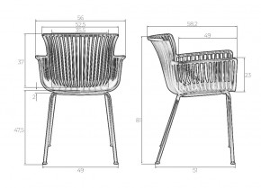 Стул обеденный DOBRIN ROSS, черный (B-03) без подушки в Игриме - igrim.ok-mebel.com | фото 9