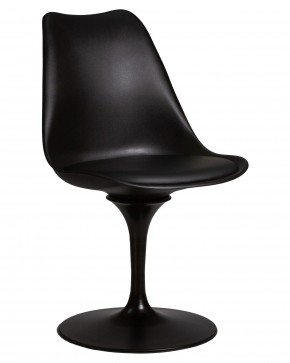 Стул обеденный DOBRIN TULIP, черное основание, цвет черный (B-03) в Игриме - igrim.ok-mebel.com | фото