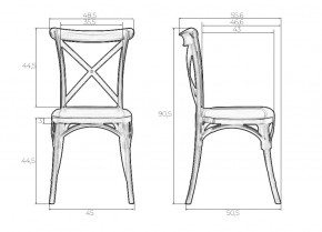 Стул обеденный DOBRIN ZILAN, цвет чёрный (B-03) в Игриме - igrim.ok-mebel.com | фото 9