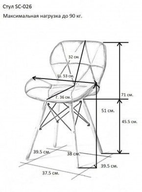 Стул SC 026 (велюр) в Игриме - igrim.ok-mebel.com | фото 2