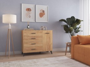 СВЕТЛАНА LOFT Комод-тумба  (дуб золотой) в Игриме - igrim.ok-mebel.com | фото 3