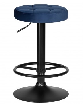 Табурет барный DOBRIN BRUNO BLACK, синий велюр (MJ9-117) в Игриме - igrim.ok-mebel.com | фото