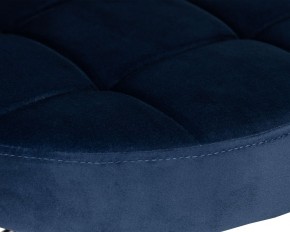 Табурет барный DOBRIN BRUNO BLACK, синий велюр (MJ9-117) в Игриме - igrim.ok-mebel.com | фото 4