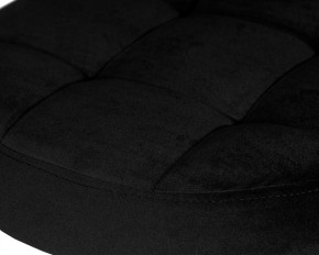 Табурет барный DOBRIN BRUNO GOLD, черный велюр (MJ9-101) в Игриме - igrim.ok-mebel.com | фото 4