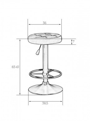 Табурет барный DOBRIN BRUNO LM-5008 (фиолетовый) в Игриме - igrim.ok-mebel.com | фото 2