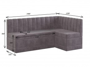 ТОМЕНТО Кухонный уголок со спальным местом (велюр 1 кат) в Игриме - igrim.ok-mebel.com | фото 2