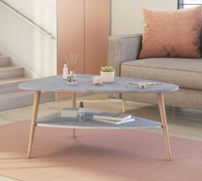 ТРИО Стол журнальный (бетон) в Игриме - igrim.ok-mebel.com | фото