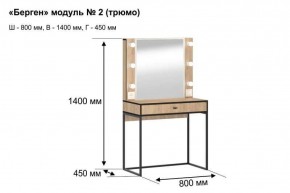 БЕРГЕН 2 Трюмо в Игриме - igrim.ok-mebel.com | фото 7