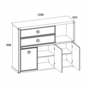 Тумба 3D2SN, MAGELLAN, цвет Сосна винтаж в Игриме - igrim.ok-mebel.com | фото 2