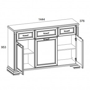 Тумба 3D3S, MONAKO, цвет Сосна винтаж/дуб анкона в Игриме - igrim.ok-mebel.com | фото 2