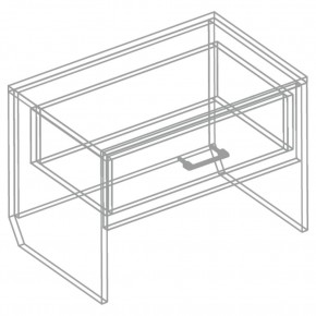 Тумба для обуви с 1 ящиком без дна "Сандра" в Игриме - igrim.ok-mebel.com | фото 3