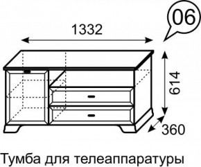 Тумба для телеаппаратуры Венеция 6 бодега в Игриме - igrim.ok-mebel.com | фото 2