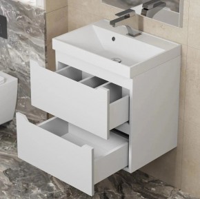 Тумба под раковину Uperwood Tanos 50 см, подвесная, белая матовая в Игриме - igrim.ok-mebel.com | фото 3