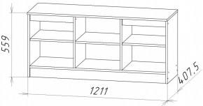 НИЦЦА-9 Тумба под ТВ (НЦ.09) в Игриме - igrim.ok-mebel.com | фото 2