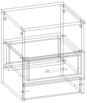 СОФИЯ Тумба прикроватная (венге/дуб белфорт) в Игриме - igrim.ok-mebel.com | фото 3