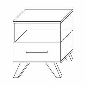 Тумба прикроватная Вега Скандинавия в Игриме - igrim.ok-mebel.com | фото 7