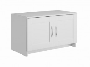Тумба СИРИУС двухдверная низкая, цвет белый в Игриме - igrim.ok-mebel.com | фото