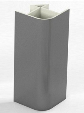 Угловое соединение для цоколя 90 гр. h100 мм (Алюминий, Белый, Черный, Сонома) в Игриме - igrim.ok-mebel.com | фото 1