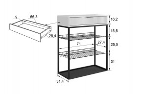 ВЕЛЬВЕТ Обувница в Игриме - igrim.ok-mebel.com | фото 3