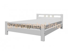 ВЕРОНИКА-3 Кровать из массива 1200 (Белый античный) в Игриме - igrim.ok-mebel.com | фото