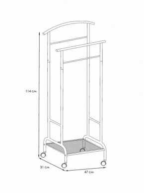 Вешалка для костюма Римини 2М в Игриме - igrim.ok-mebel.com | фото 4