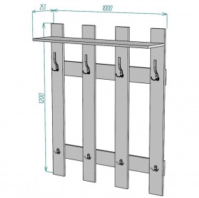 Вешалка V3 в Игриме - igrim.ok-mebel.com | фото 2