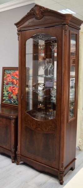 Витрина одностворчатая Илона (караваджо) в Игриме - igrim.ok-mebel.com | фото 3
