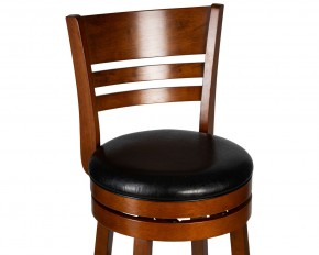 Вращающийся полубарный стул DOBRIN WILLIAM COUNTER, шоколад, черный в Игриме - igrim.ok-mebel.com | фото 7