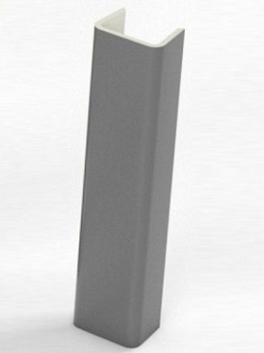 Торцевая заглушка  для цоколя h100 мм (Алюминий, Белый, Черный, Сонома) в Игриме - igrim.ok-mebel.com | фото