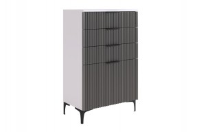 ЗЕФИР Гостиная К2 (белое дерево/черный муар) в Игриме - igrim.ok-mebel.com | фото 11