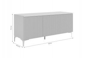 ЗЕФИР Гостиная К2 (белое дерево/черный муар) в Игриме - igrim.ok-mebel.com | фото 4