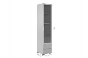ЗЕФИР Гостиная К2 (белое дерево/черный муар) в Игриме - igrim.ok-mebel.com | фото 6