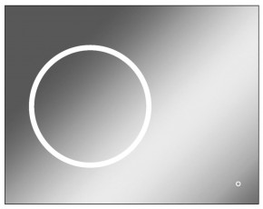 Зеркало Eclipse 90 black с подсветкой Sansa (SE1031Z) в Игриме - igrim.ok-mebel.com | фото