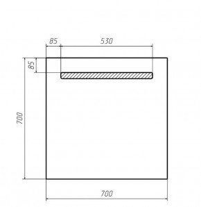 Зеркало Good Light 70 с подсветкой Домино (GL7006Z) в Игриме - igrim.ok-mebel.com | фото 2