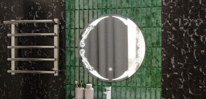 Зеркало Канберра 700х700 с подсветкой Sansa (GL7032Z) в Игриме - igrim.ok-mebel.com | фото 7
