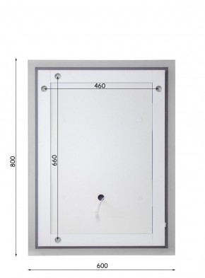 Зеркало Лондон 800х600 с подсветкой Домино (GL7019Z) в Игриме - igrim.ok-mebel.com | фото 5