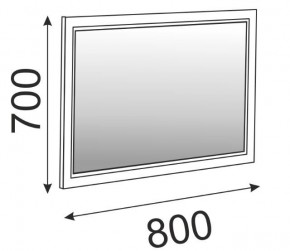 Зеркало в раме М15 Беатрис (Орех гепланкт) в Игриме - igrim.ok-mebel.com | фото 2